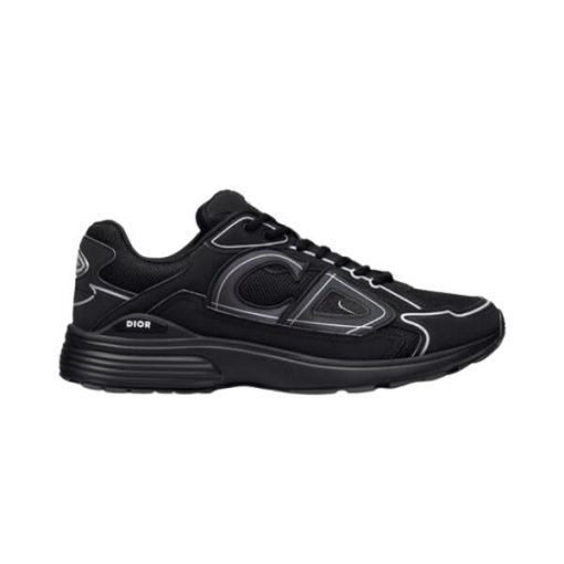 (1:1 replica) DIOR B30 SNEAKER BLACK MESH AND TECHNICAL FABRIC DO074
