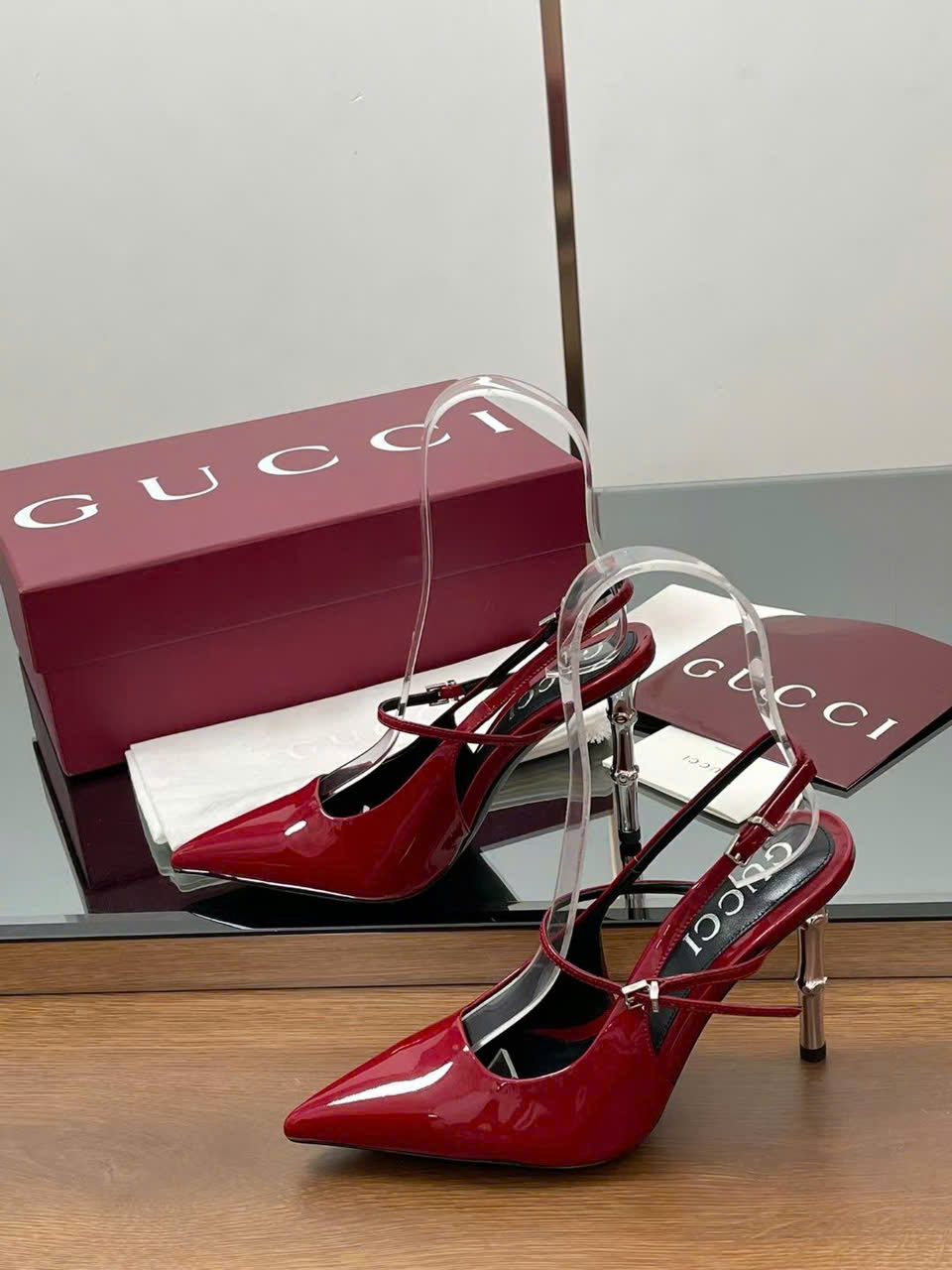 (1:1 replica) Gucci Slingbacks Shoes 9cm New Arrivals