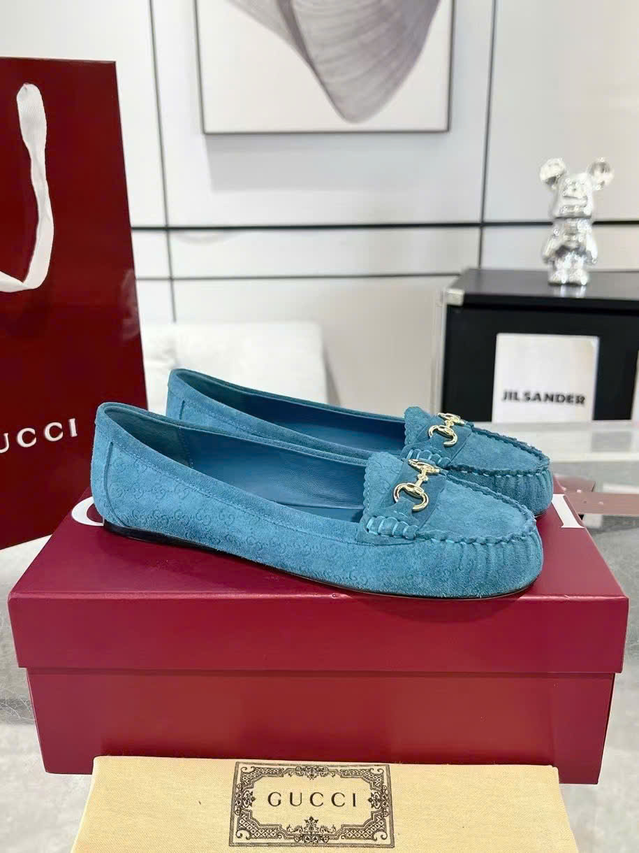 (1:1 replica) Gucci Horsebit Monogram Platform Loafers Shoes