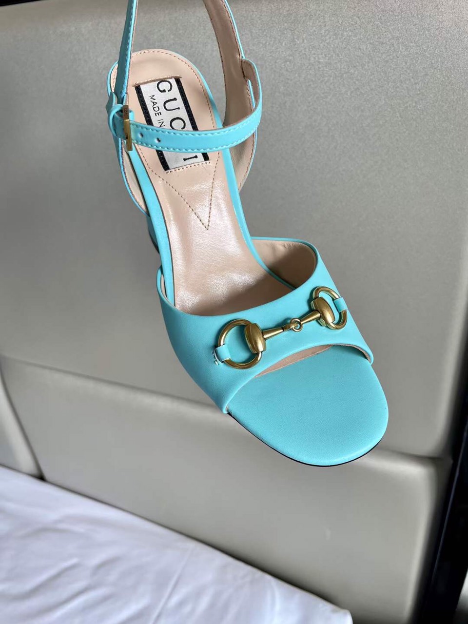 (1:1 replica) Gucci Horsebit Women s Sandal 8.5cm