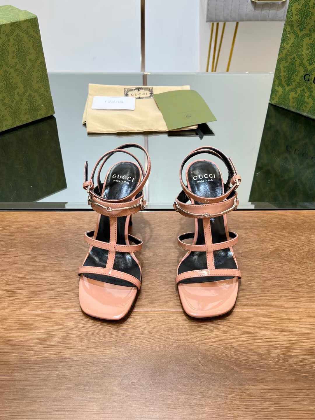 (1:1 replica) Gucci Horsebit Women s Sandal 9.5cm