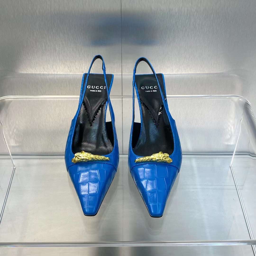 (1:1 replica) Gucci Women s Print Pump Shoes
