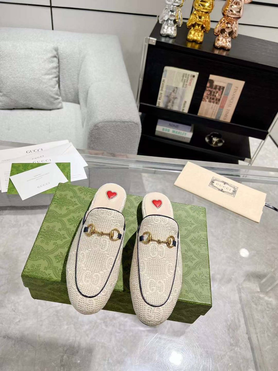 (1:1 replica) Gucci Women s Muller Leaher