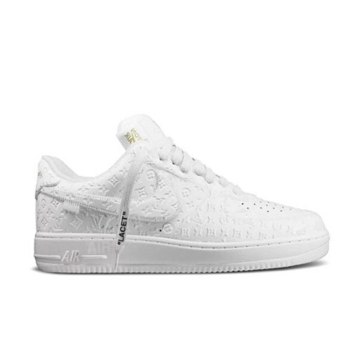 (1:1 replica) NIKE AIR FORCE 1 LOUIS VUITTON TRIPLE WHITE LVS109