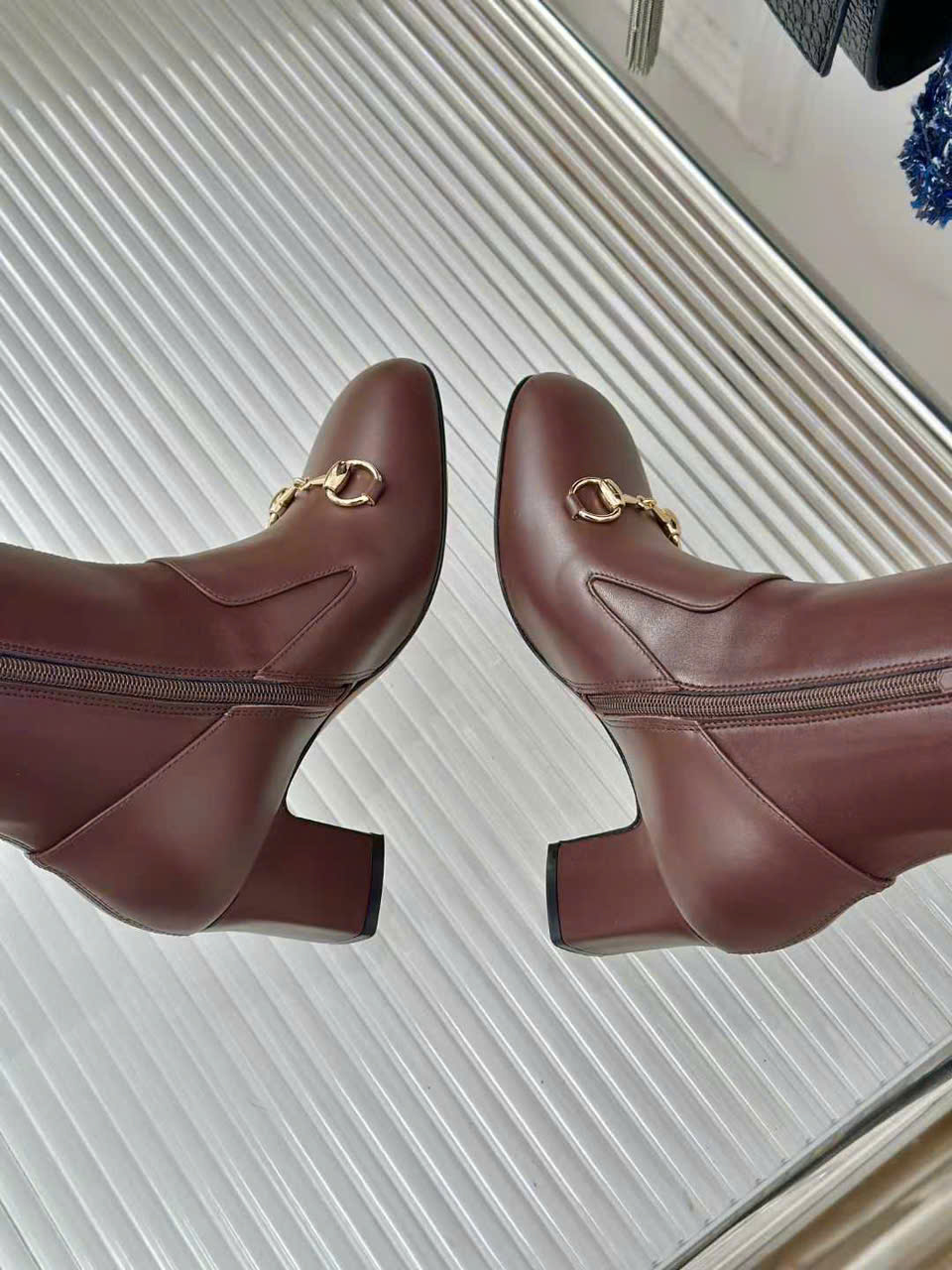 (1:1 replica) Gucci Horsebit Leather Long Boots