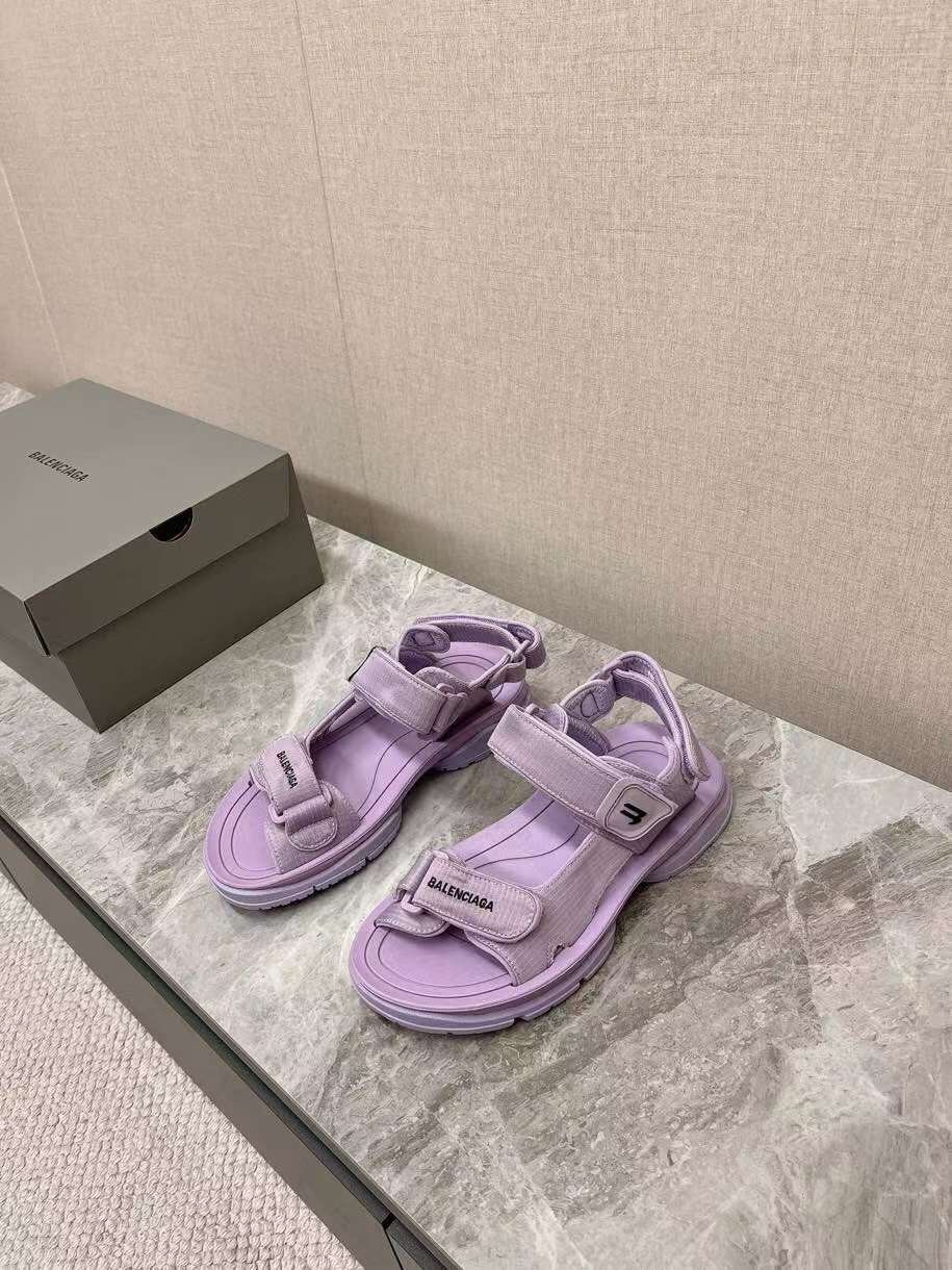(1:1 replica) Balenciaga Tourist Logo Women s Sandal