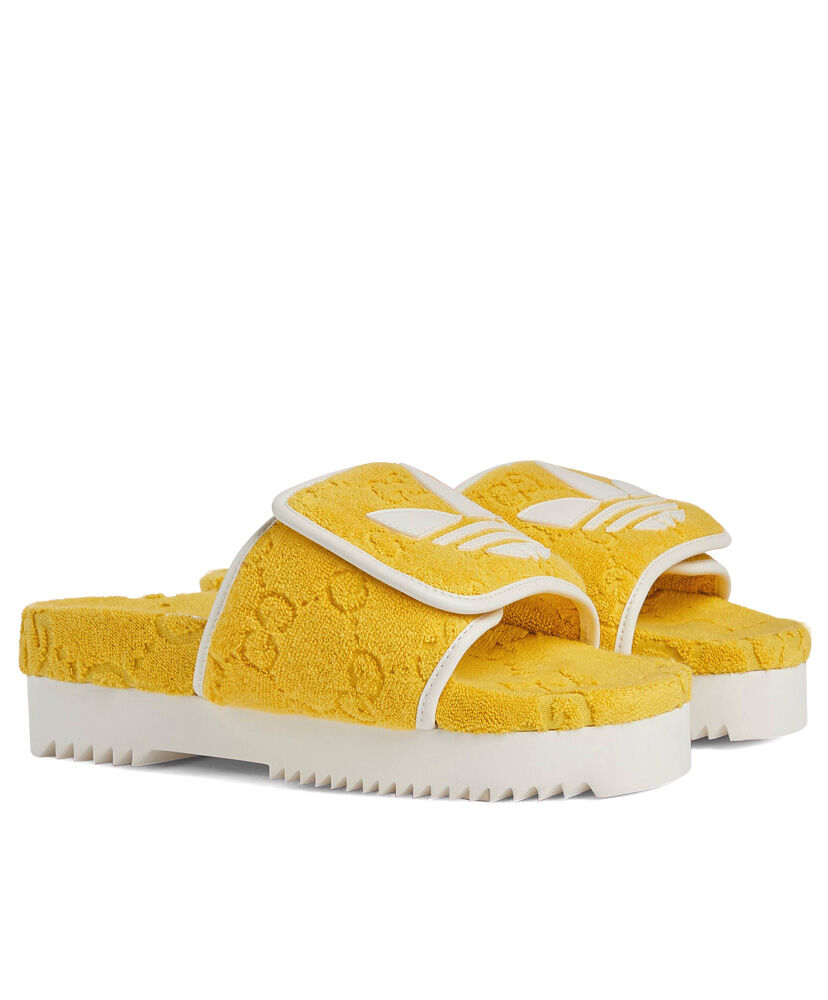 (1:1 replica) Gucci x adidas Women s GG Platform Sandal
