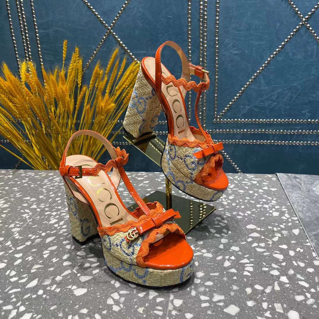 (1:1 replica) Gucci Sandals Hight Heels Logo Fashion Women 10.5cm