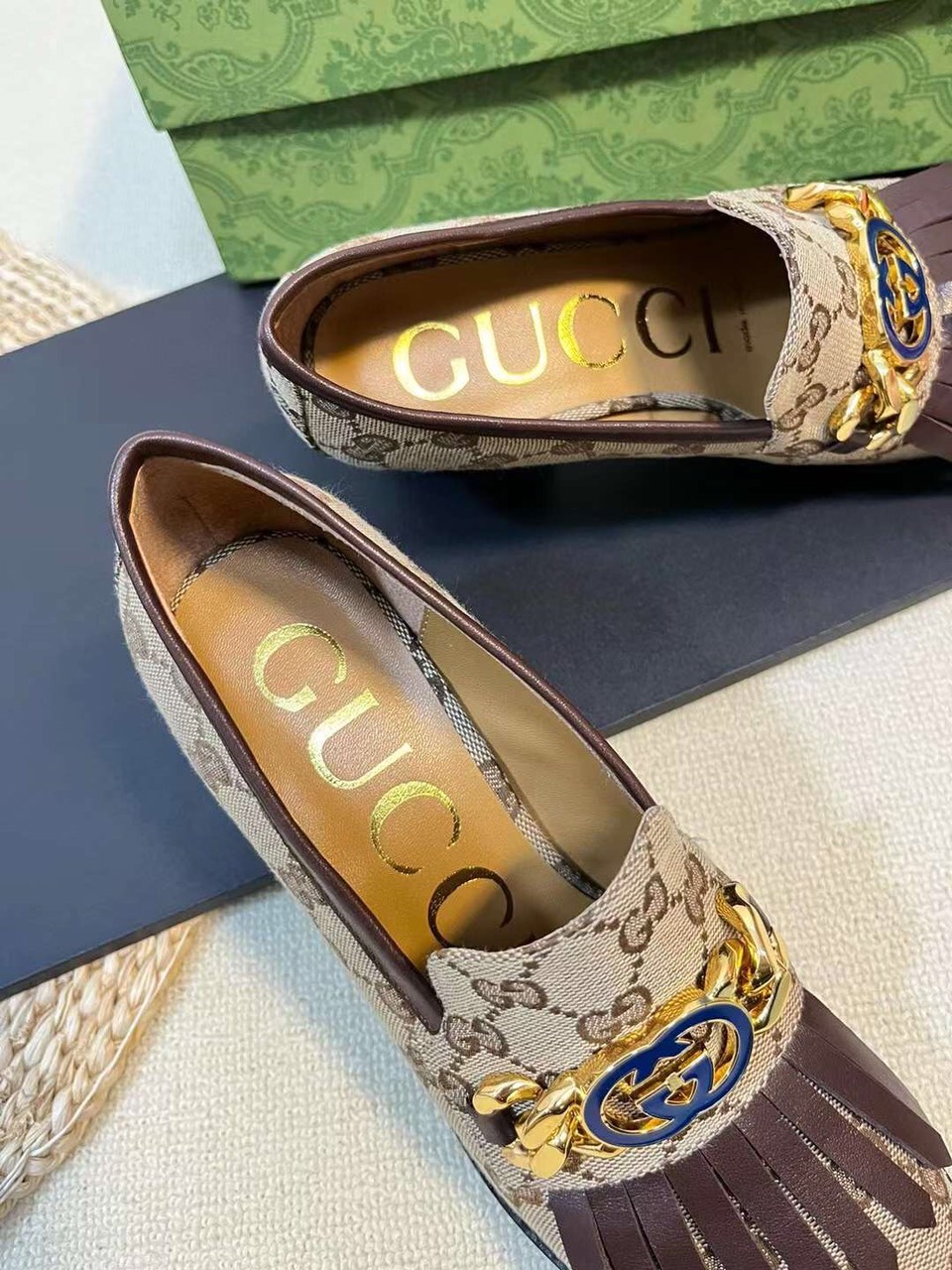 (1:1 replica) Gucci GG Heel Pump Women s Shoes