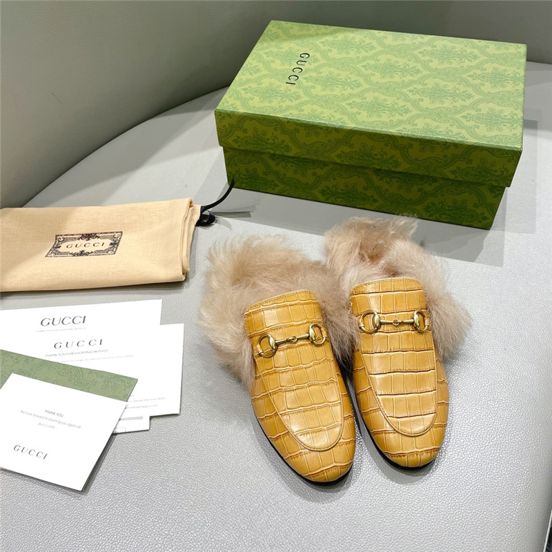 (1:1 replica) Gucci Classic Wool Slippers