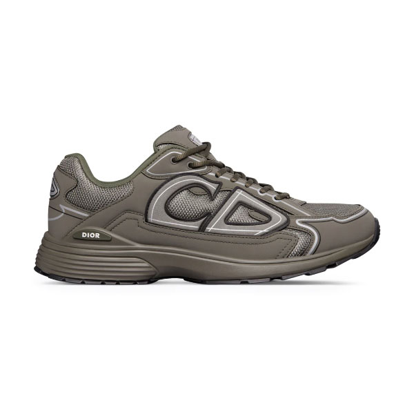 (1:1 replica) DIOR B30 SNEAKER OLIVE MESH AND TECHNICAL FABRIC DO109