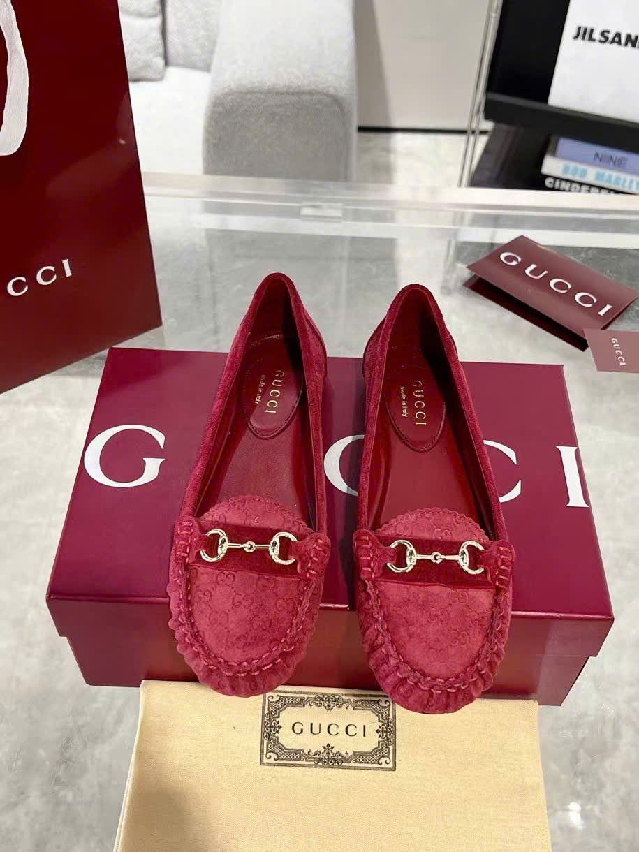 (1:1 replica) Gucci Horsebit Monogram Platform Loafers Shoes