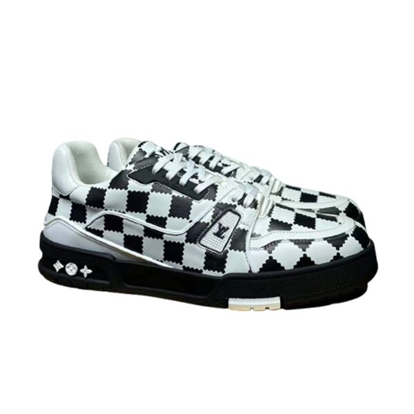 (1:1 replica) LOUIS VUITTON TRAINER SNEAKER BLACK WHITE DAMIER LVS046