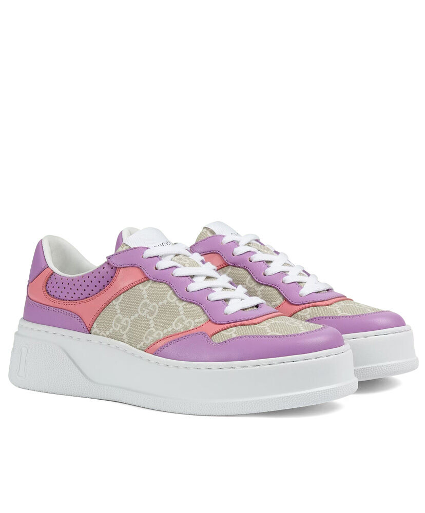 (1:1 replica) Gucci Unisex GG Sneaker Purple