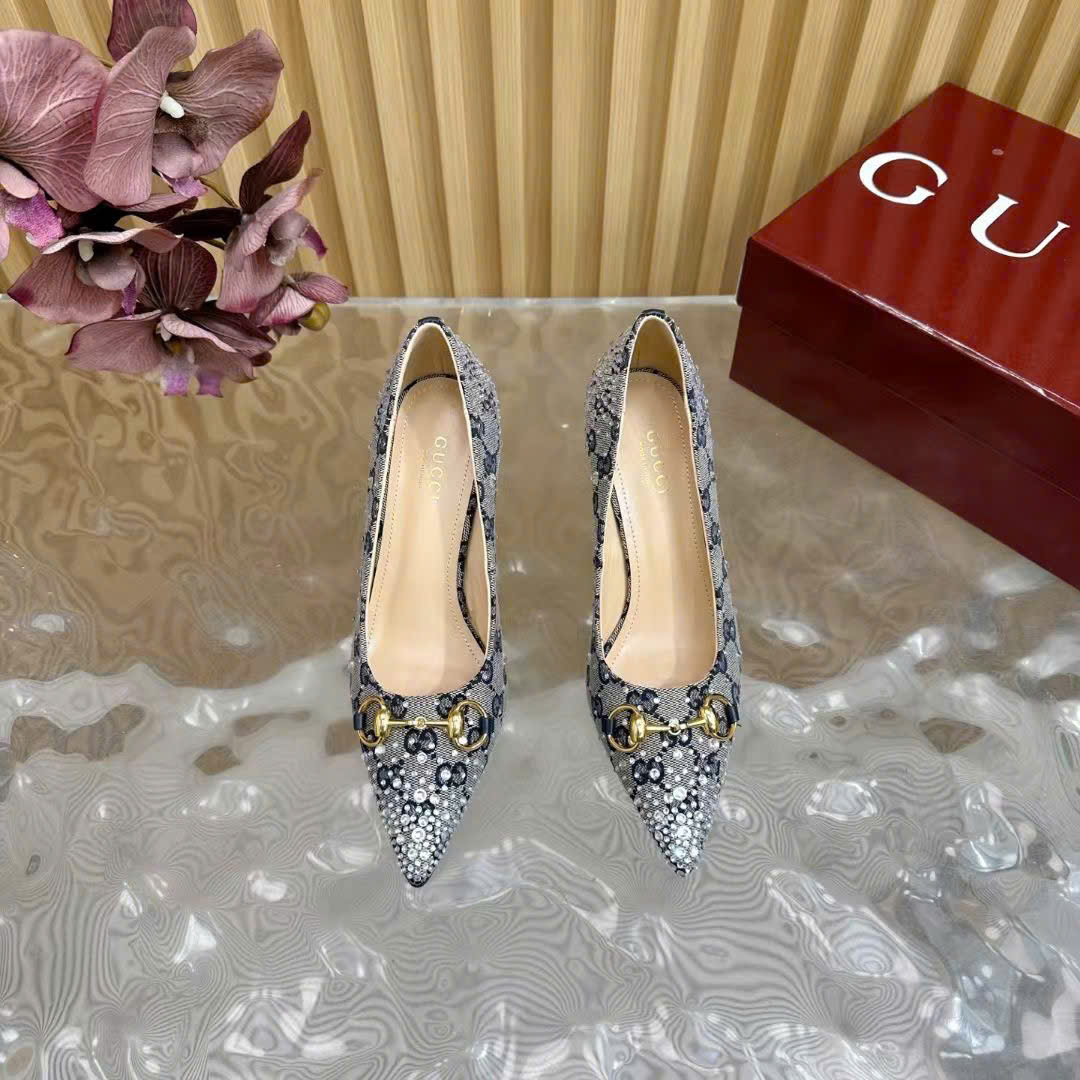 (1:1 replica) Gucci Horsebit Women s Pumps Shoes 8.5cm