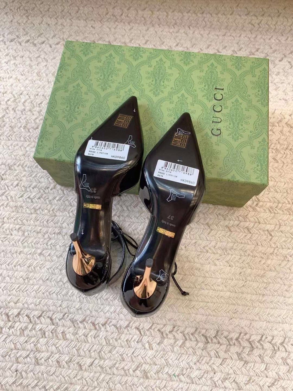 (1:1 replica) Gucci Pointed Toe Hight Heel Shoes