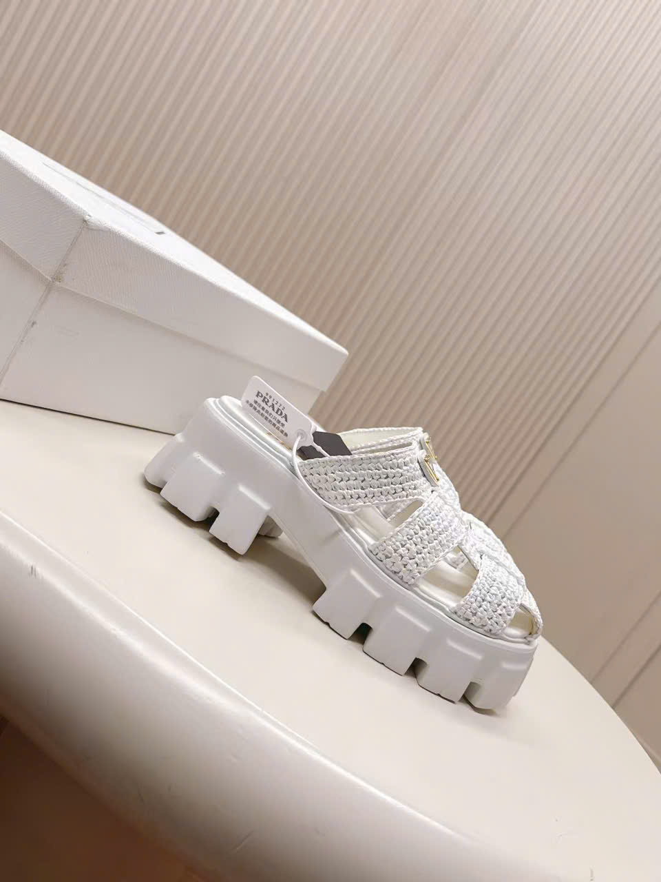 (1:1 replica) Prada Monolith Open Back 5.5cm
