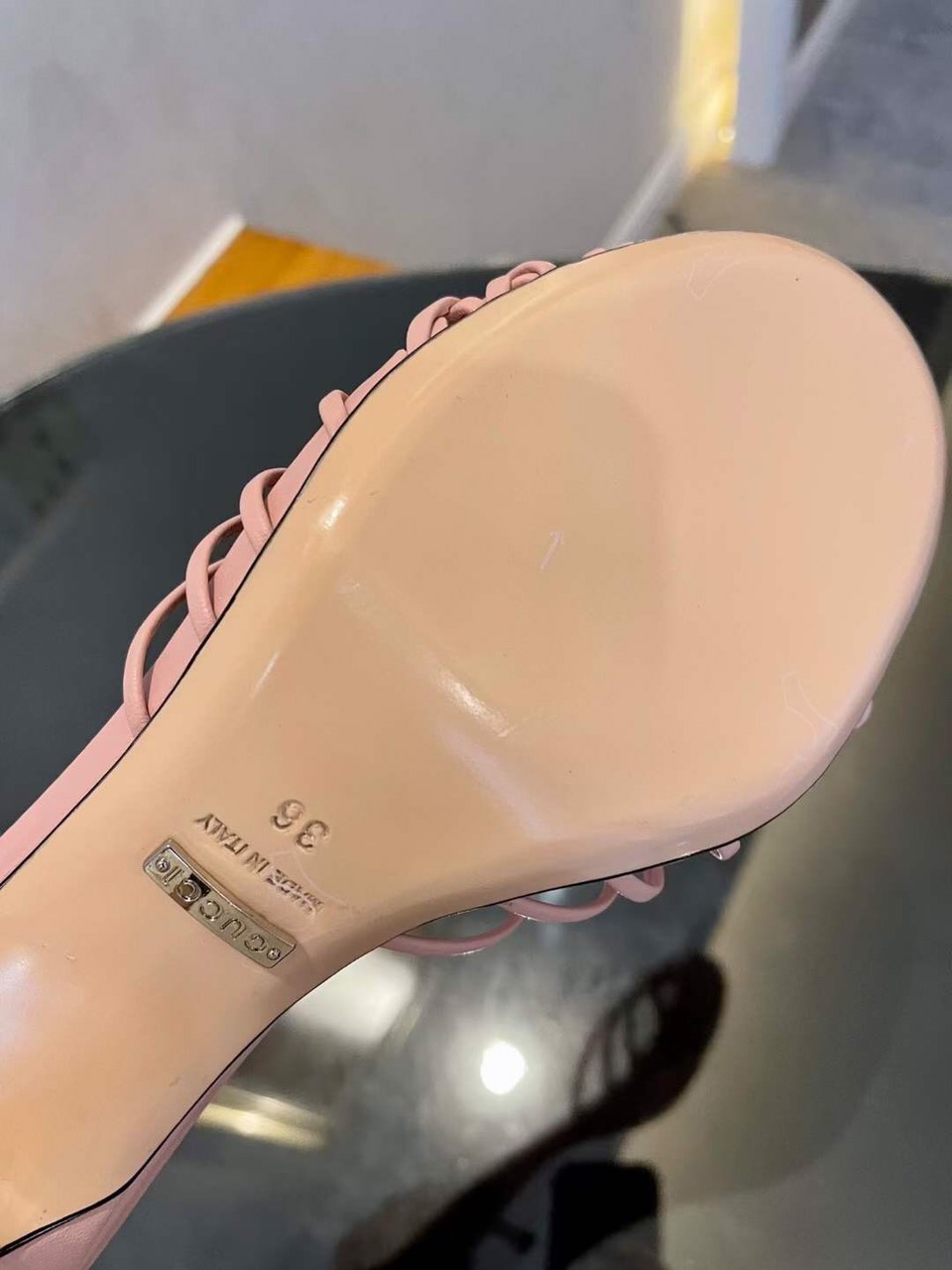 (1:1 replica) Gucci GG Logo Women s Sandal 6.5cm