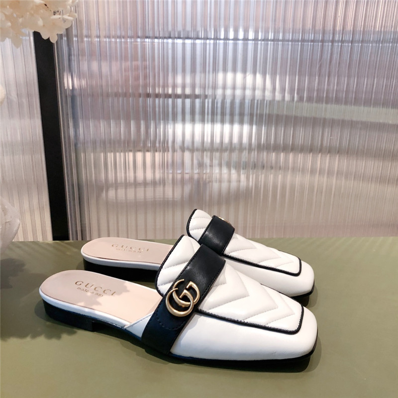 (1:1 replica) Gucci Gg Flat Slippers