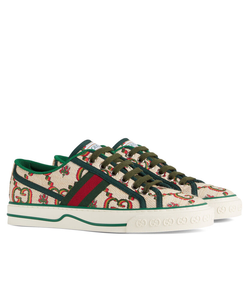 (1:1 replica) Gucci Unisex 100 Tennis 1977 Sneaker 677648 Apricot