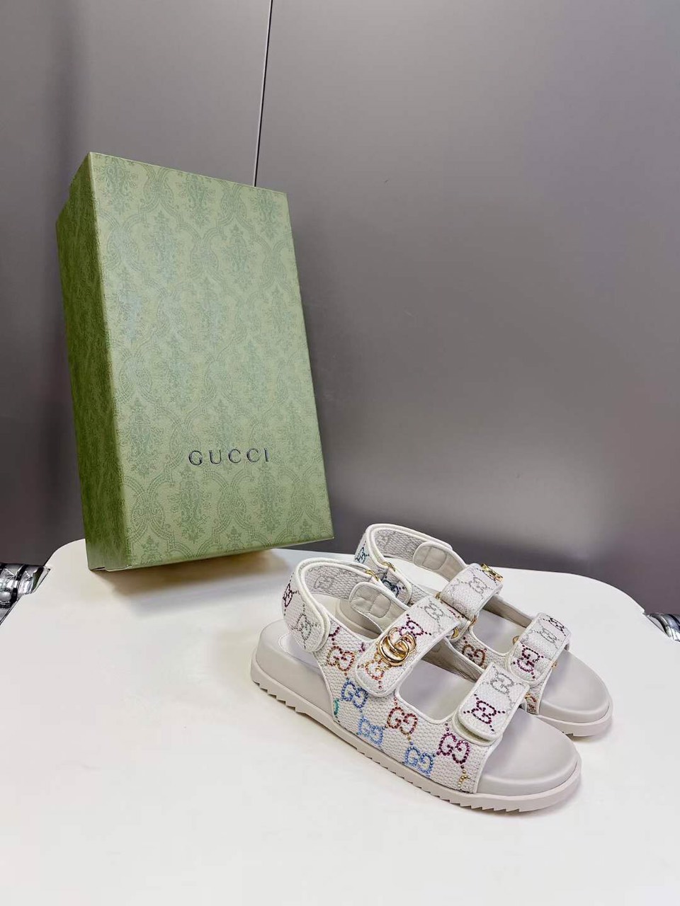 (1:1 replica) Gucci GG Unisex Sandal