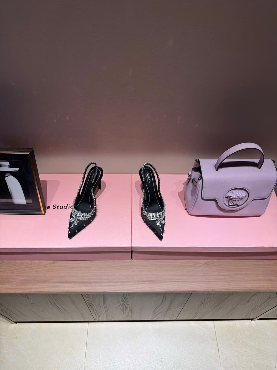 (1:1 replica) Gucci Crystals Women s Pump Shoes 10.5cm