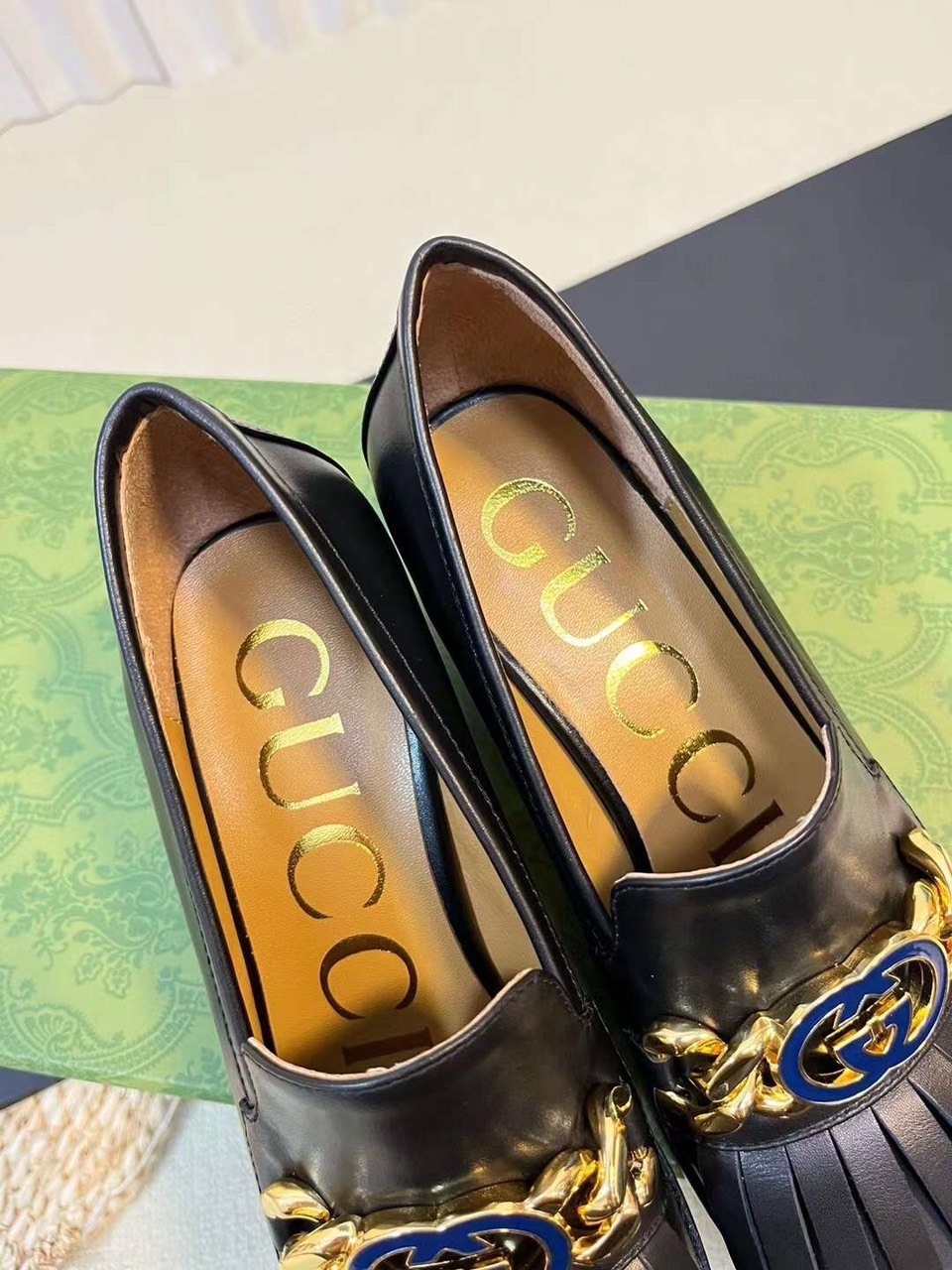 (1:1 replica) Gucci GG Heel Pump Women s Shoes