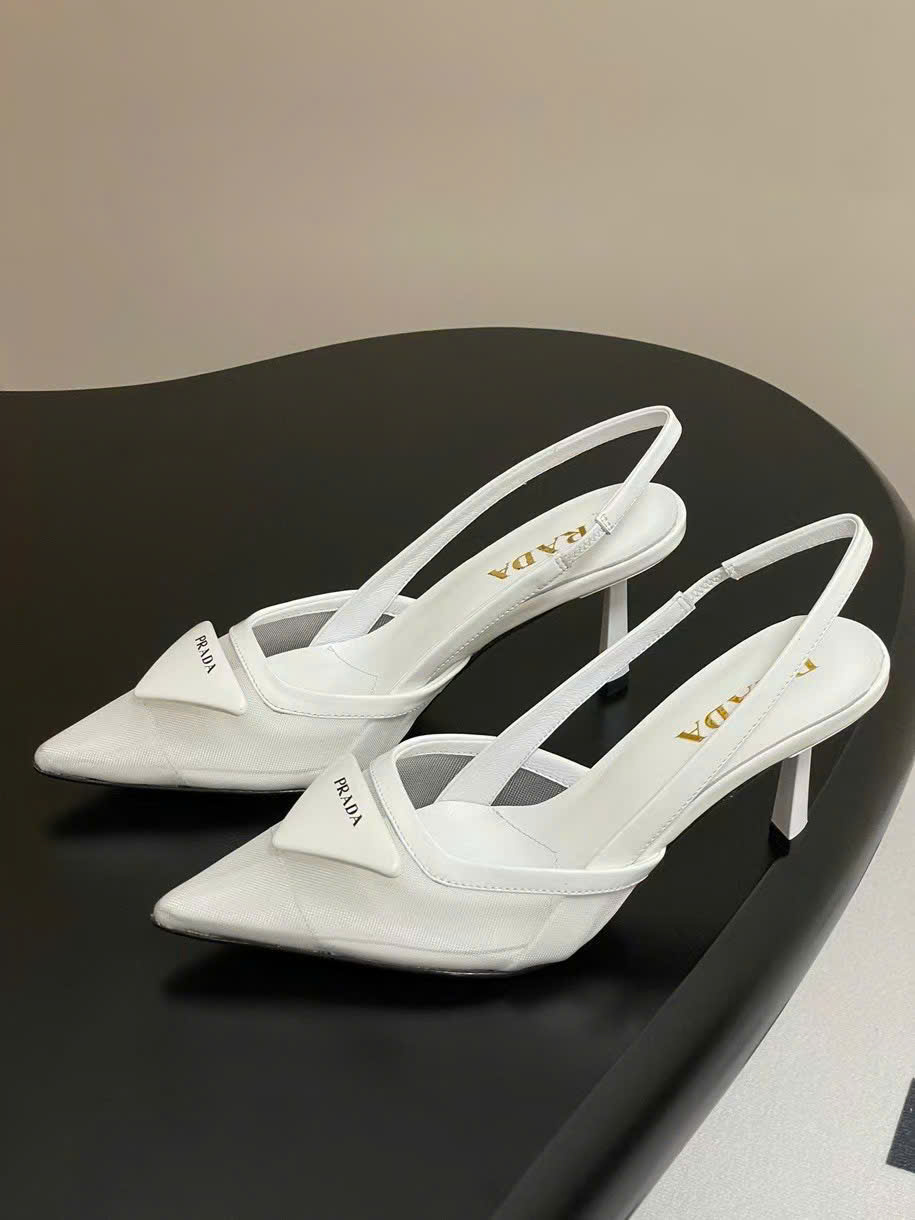 (1:1 replica) Prada Slingback Women s Shoes 7.5cm