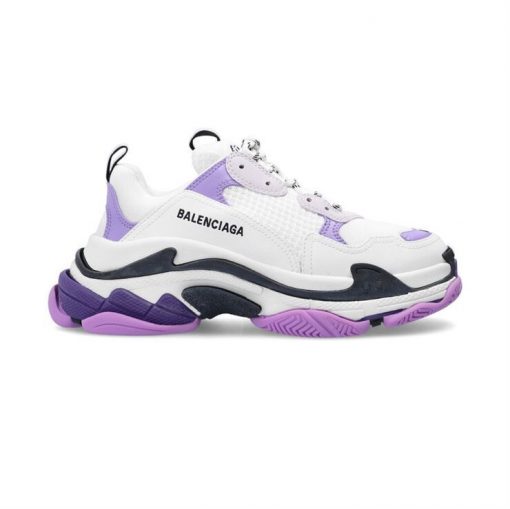 (1:1 replica) BALENCIAGA TRIPLE S 1.0 SNEAKERS IN WHITE AND LILAC BLA021