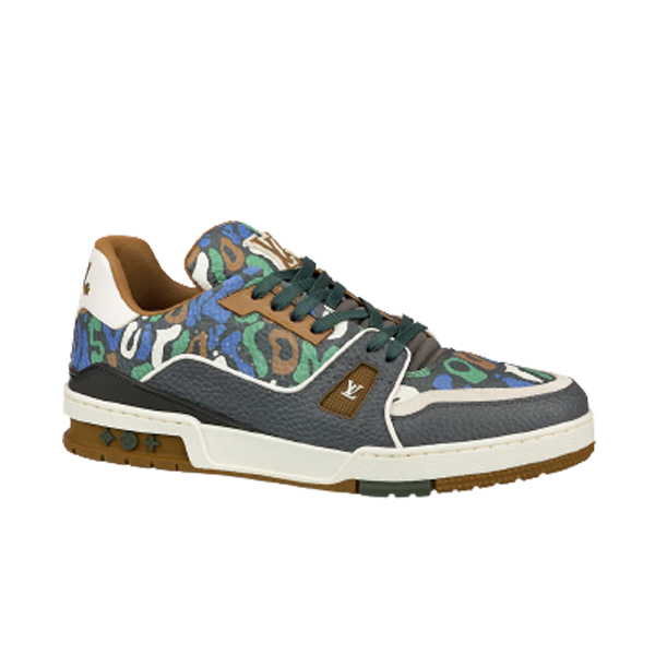 (1:1 replica) LOUIS VUITTON TRAINER SNEAKER IN KHAKI LVS145