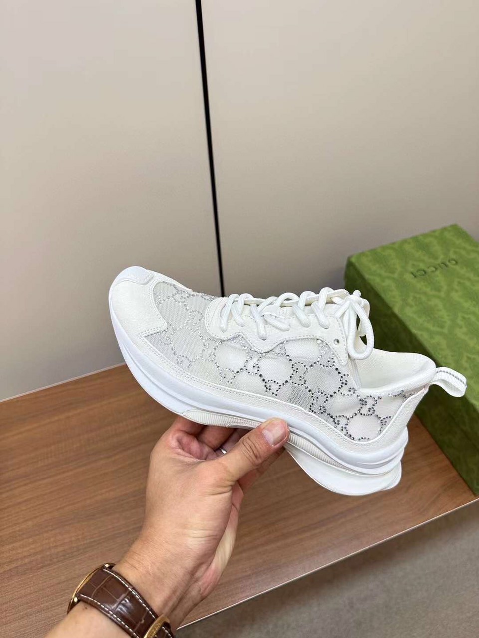 (1:1 replica) Gucci Women s Running Shoes 2023
