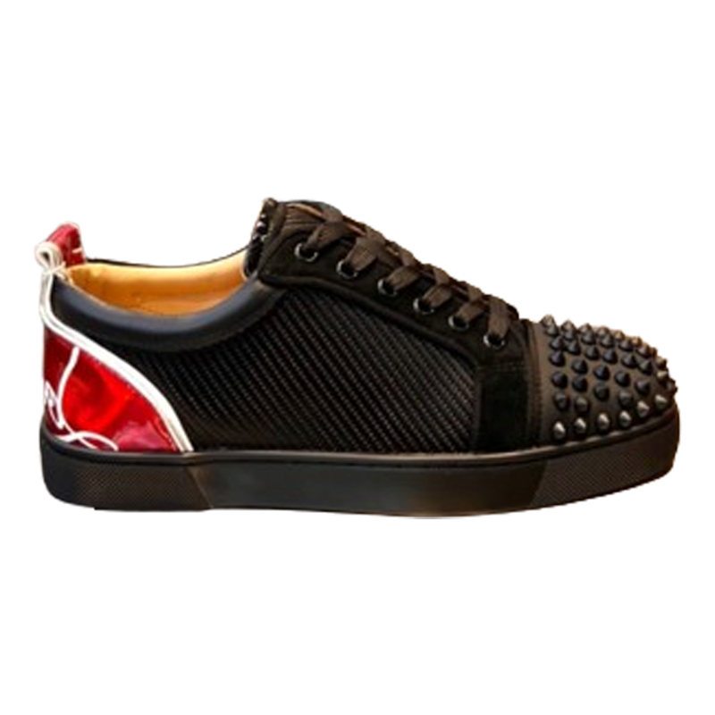 (1:1 replica) Christian Louboutin Version Black Red Sneaker CLS037