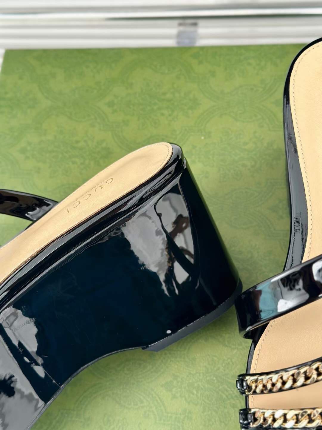 (1:1 replica) Gucci Wedges Women s Sandal 7cm