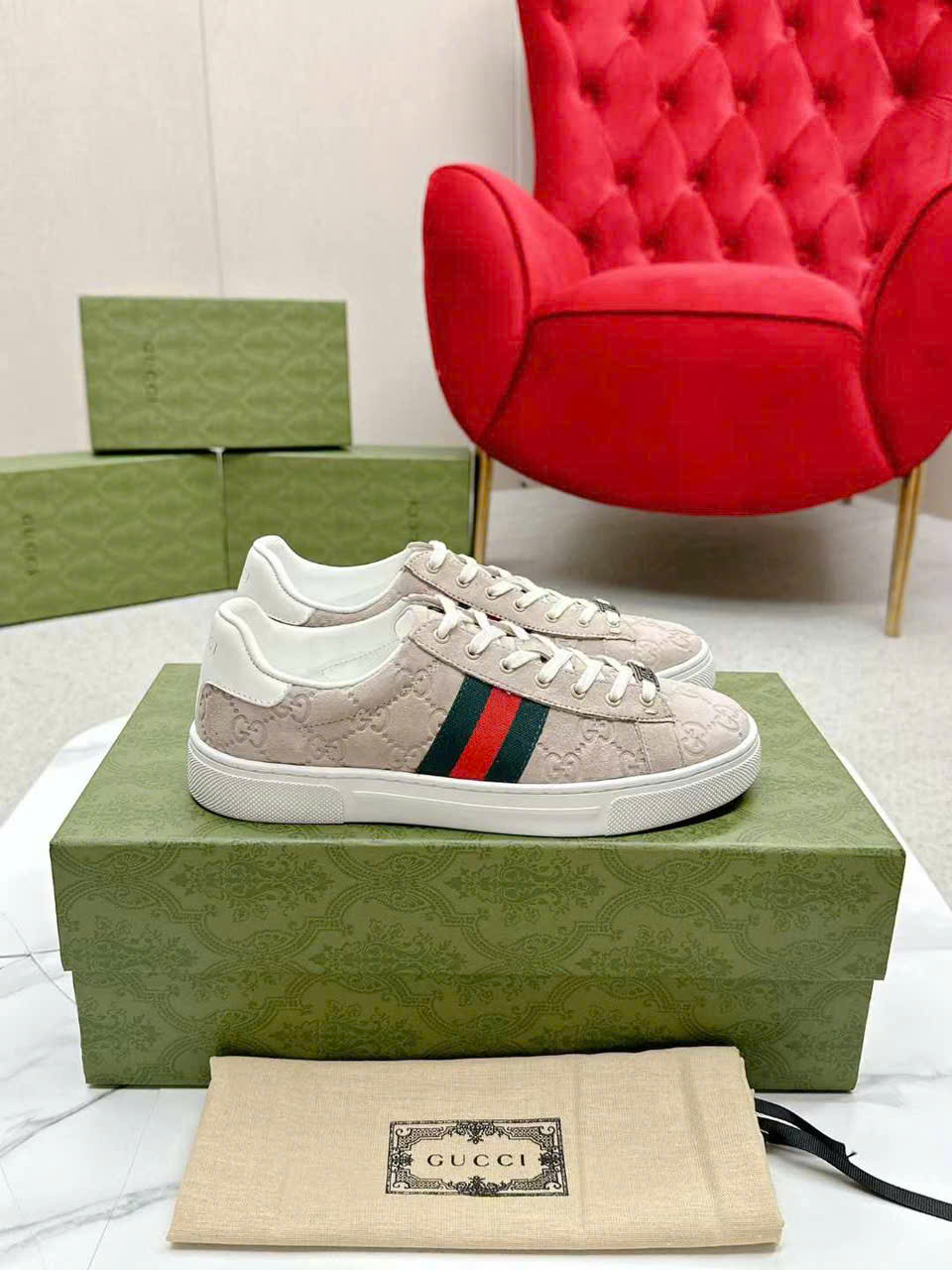 (1:1 replica) Gucci Ace TPU Unisex Shoes