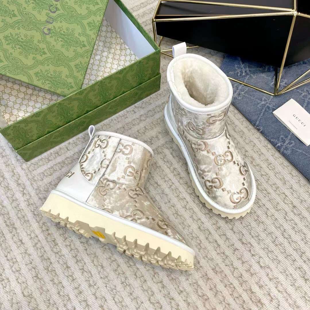(1:1 replica) Gucci PVC Women’s Ankle Boots