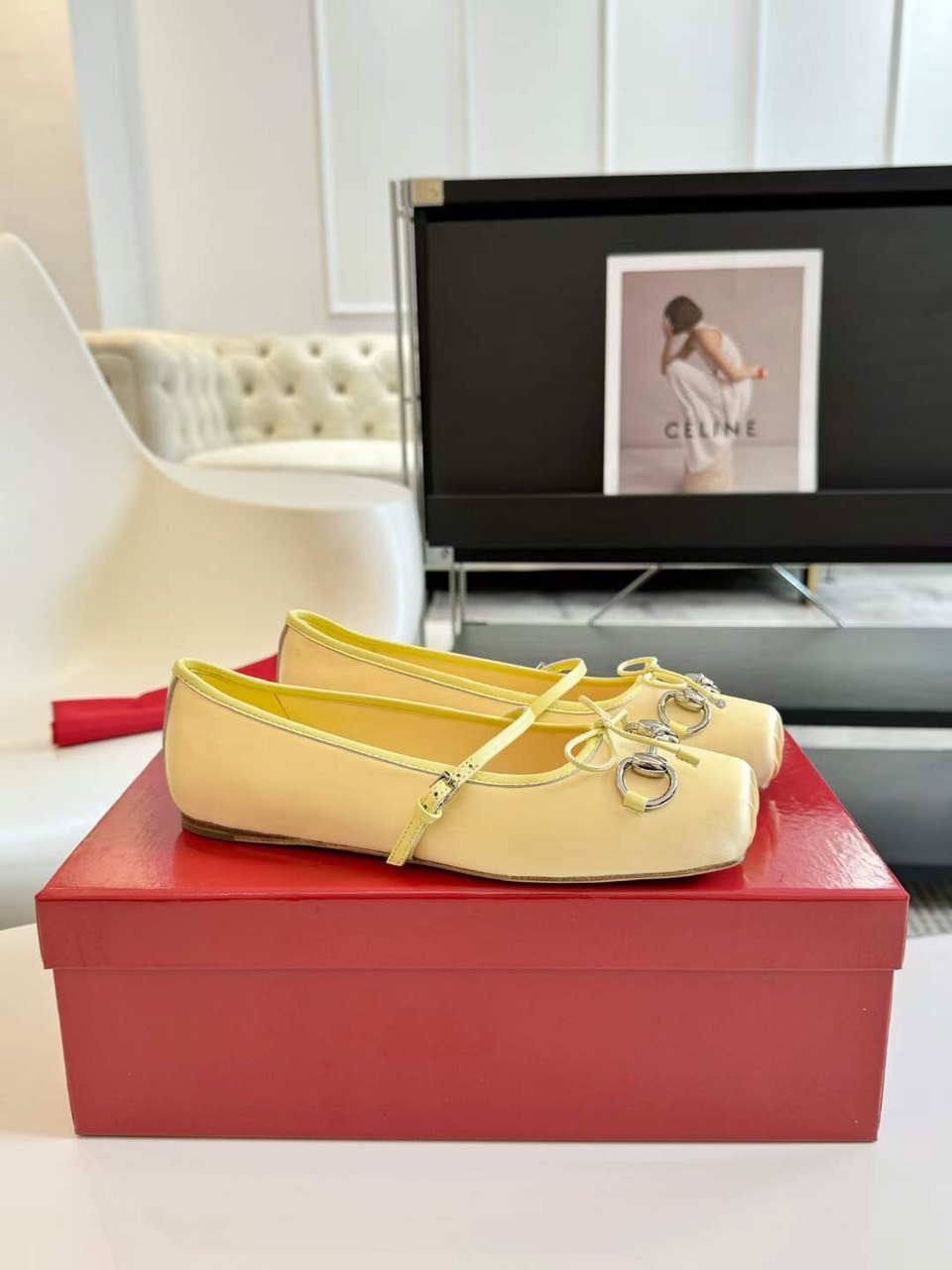 (1:1 replica) Gucci Horsebit Ballets Women s Shoes