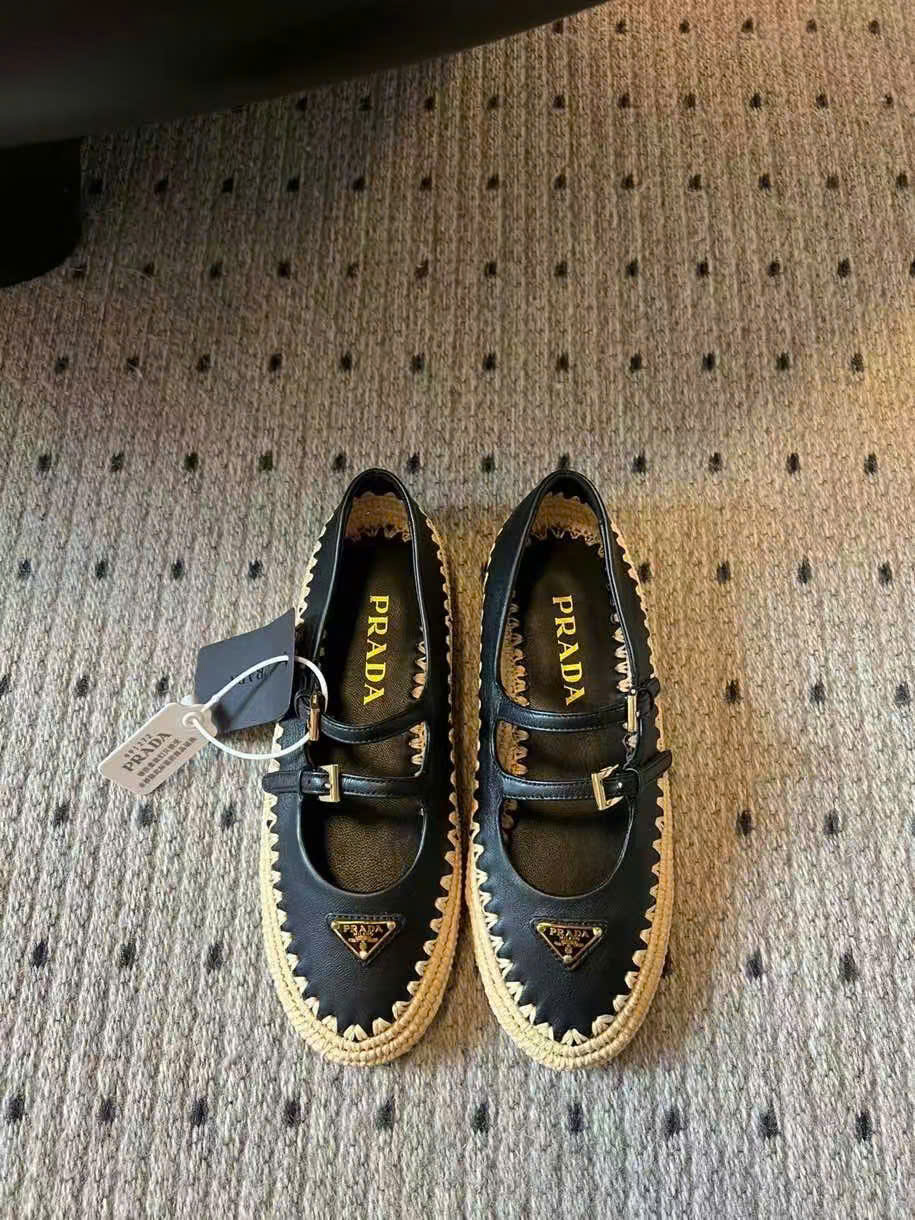 (1:1 replica) Prada Marry Jane Suede Leather Women s Shoes