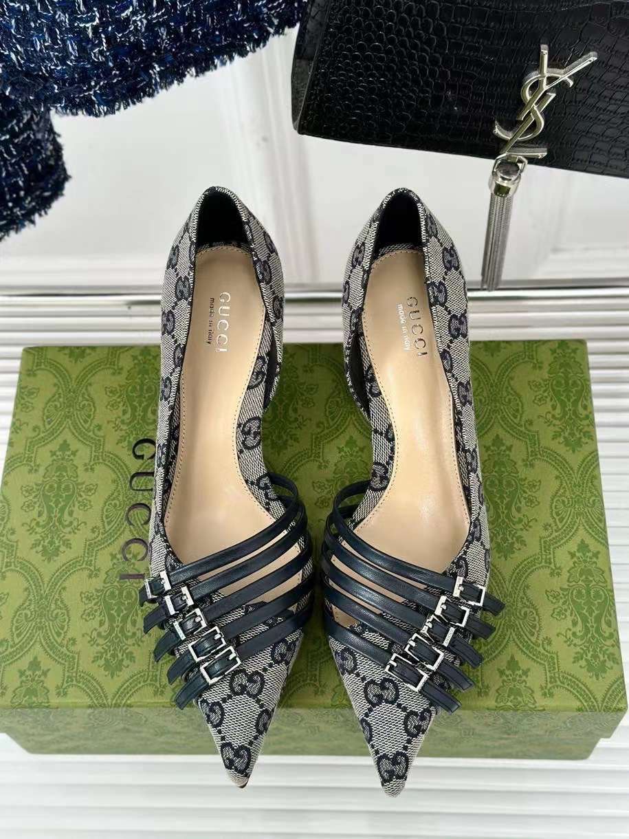 (1:1 replica) Gucci Slingback Women s Shoes 6.5cm New Arrivals