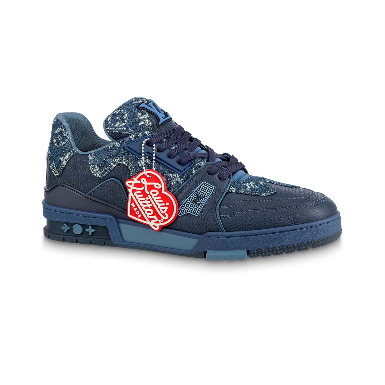 (1:1 replica) LOUIS VUITTON X NIGO TRAINER SNEAKERS IN BLUE LVS005