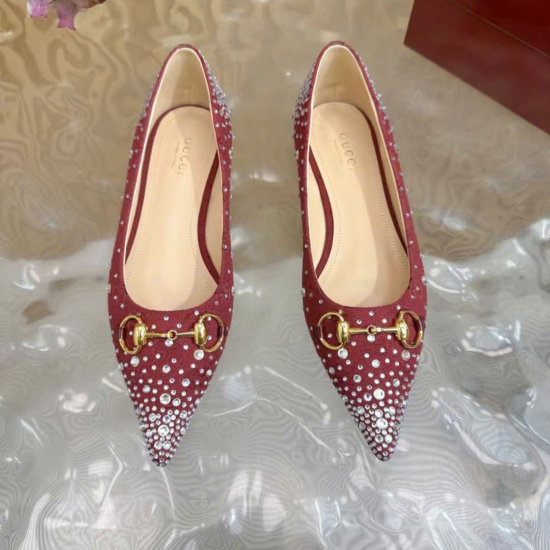 (1:1 replica) Gucci Horsebit Women s Pumps Shoes 2cm