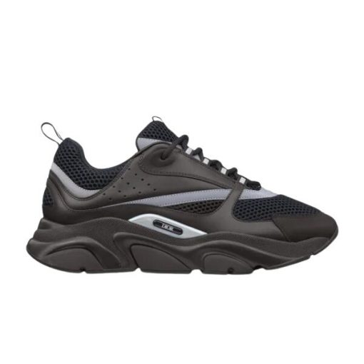 (1:1 replica) DIOR B22 SNEAKER BLACK TECHNICAL MESH AND SMOOTH CALFSKIN DO045