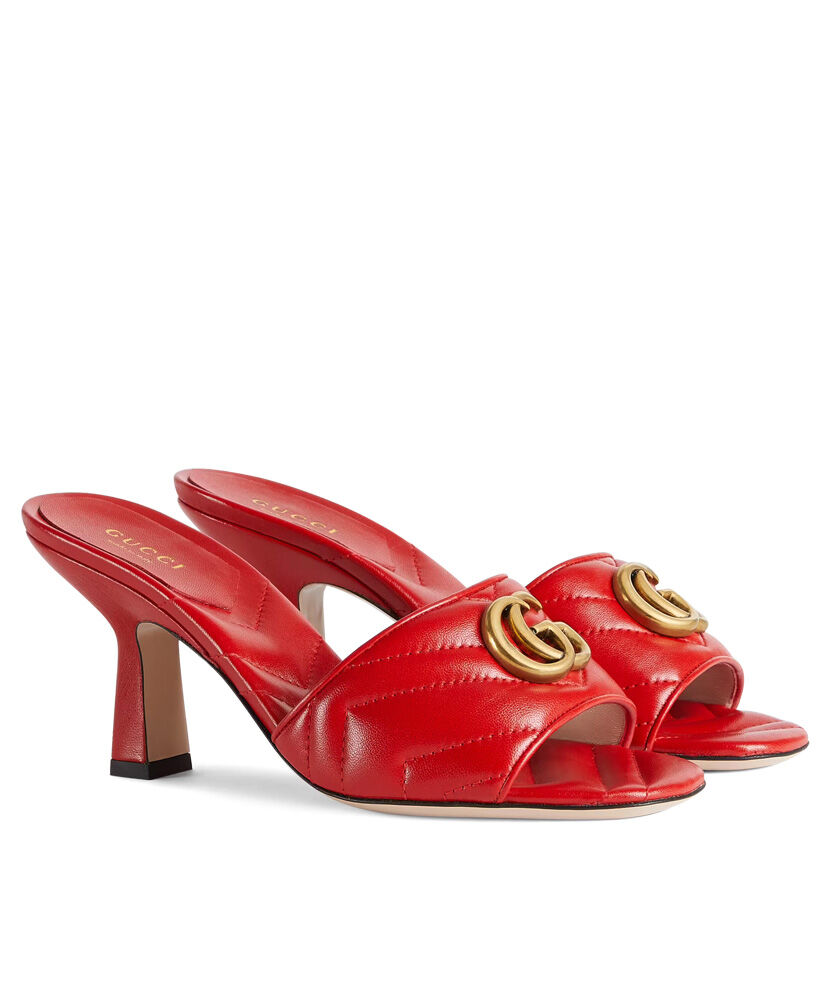 (1:1 replica) Gucci Women s Double G Slide Sandal