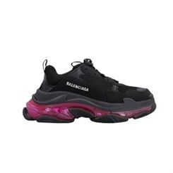 (1:1 replica) BALENCIAGA TRIPLE S BLACK RED CLEAR SOLE BLA012