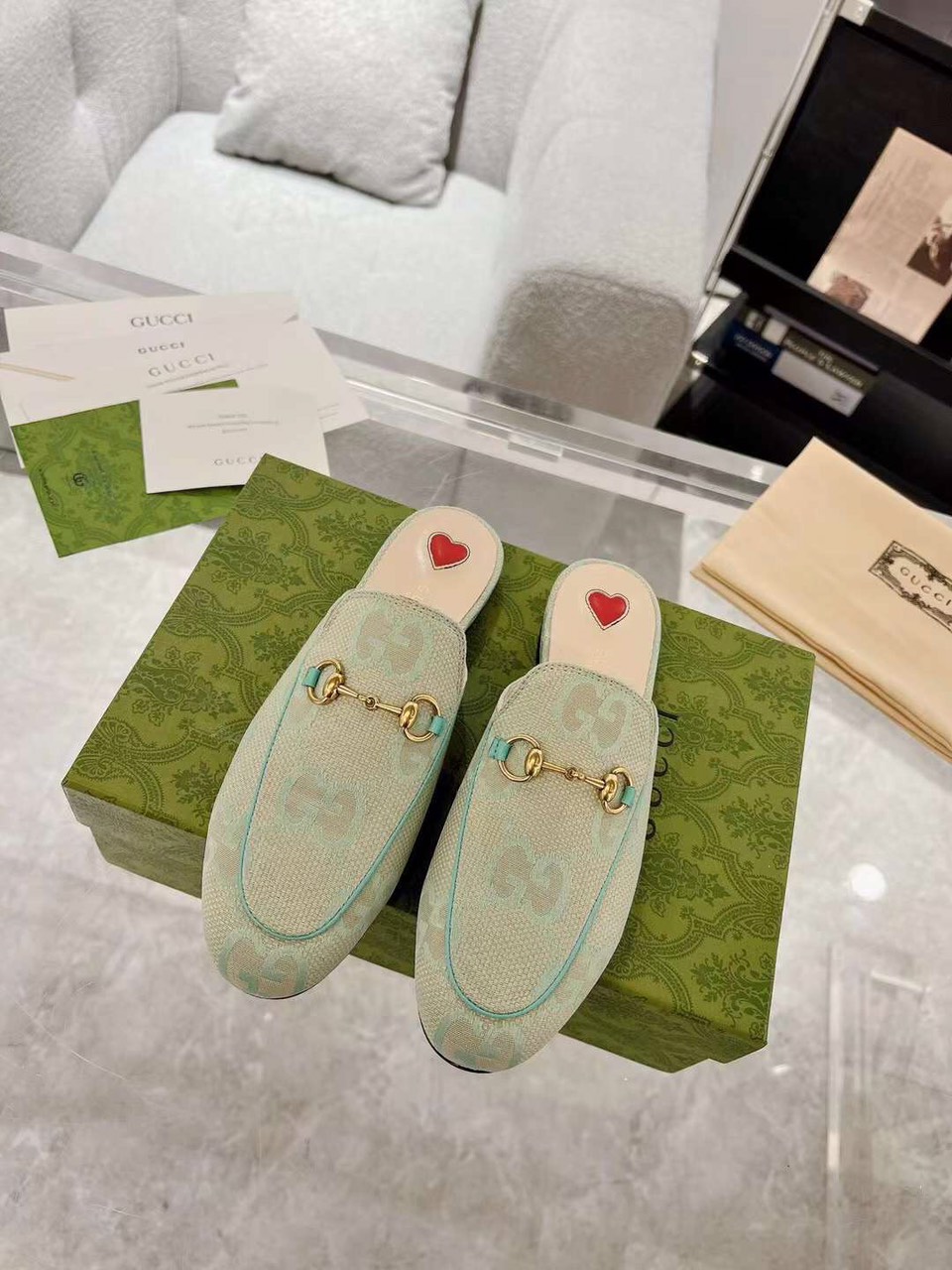 (1:1 replica) Gucci Women s Muller Leaher