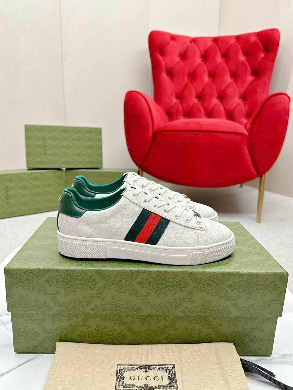 (1:1 replica) Gucci Ace TPU Unisex Shoes