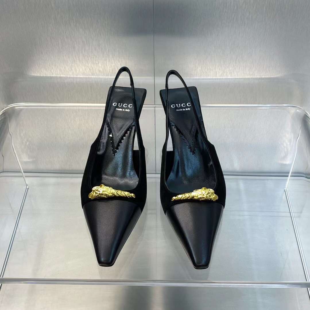 (1:1 replica) Gucci Women s Print Pump Shoes