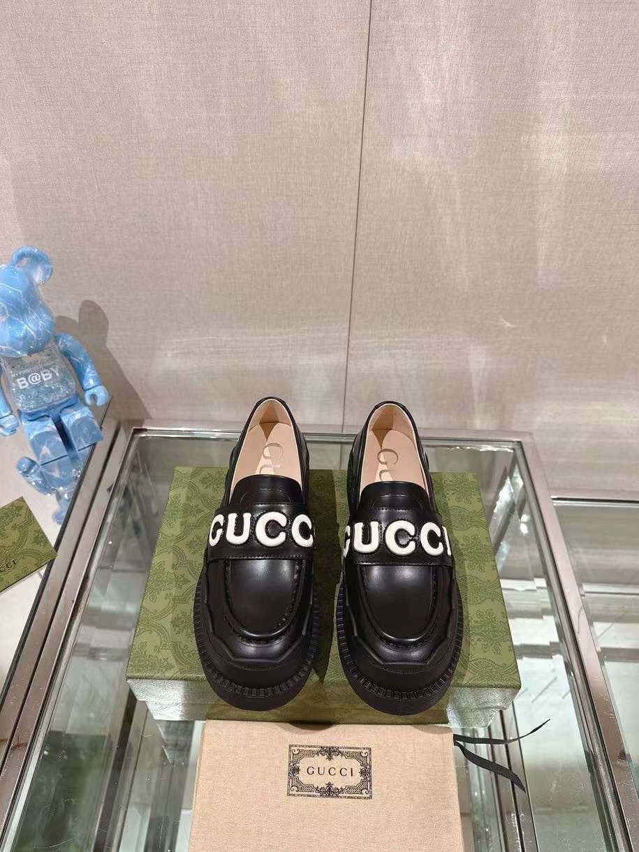 (1:1 replica) Gucci Lug Sole Horsebit Loafer