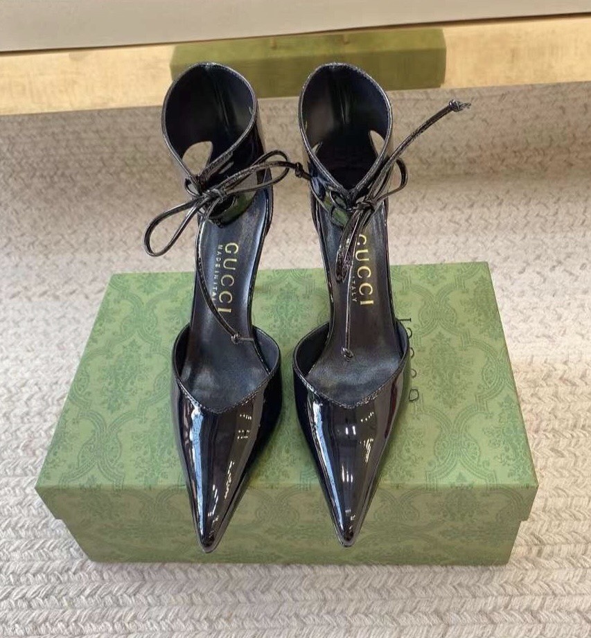 (1:1 replica) Gucci Pointed Toe Hight Heel Shoes