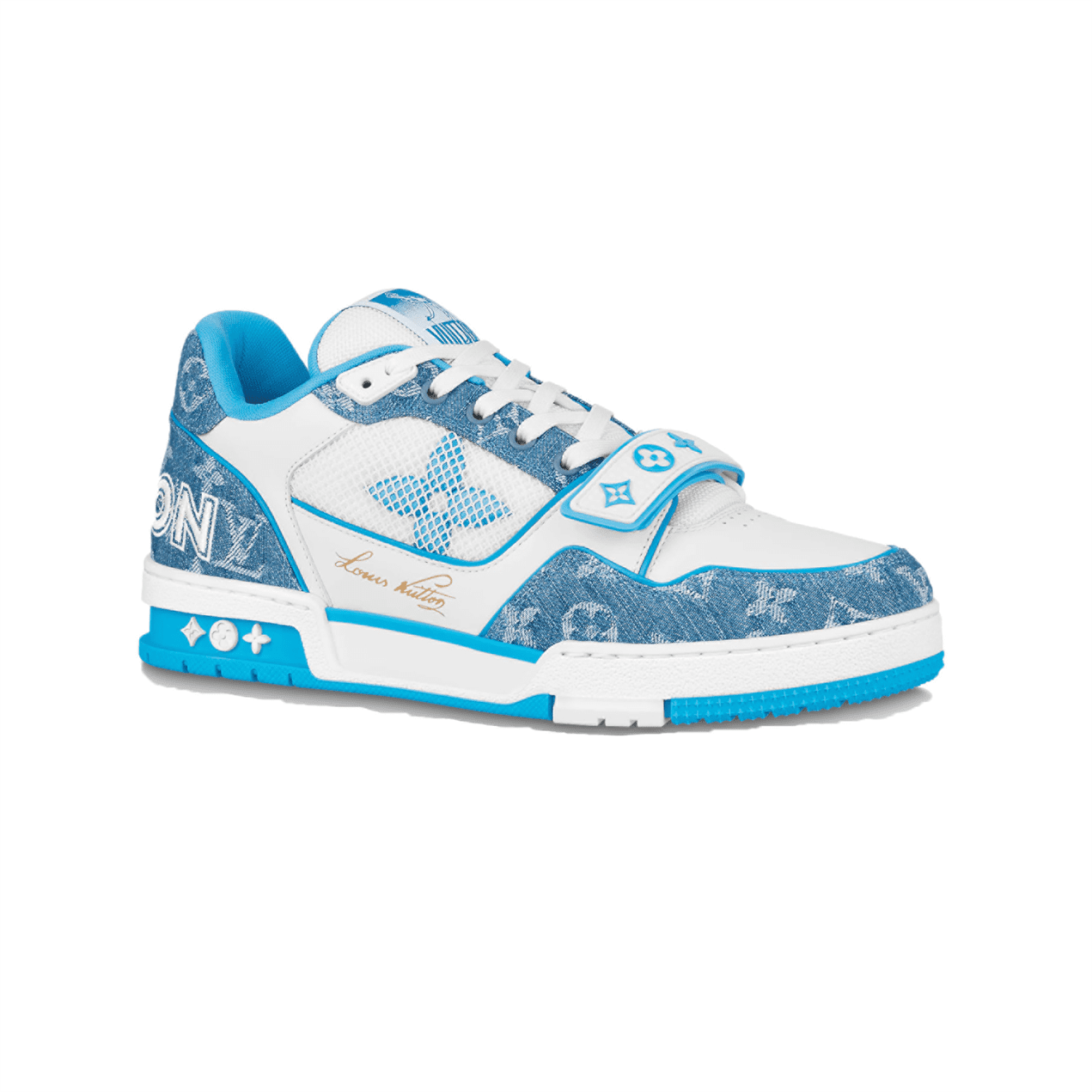 (1:1 replica) LOUIS VUITTON TRAINER MONOGRAM DENIM LVS015