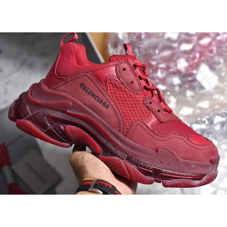 (1:1 replica) Balenciaga Triple S Red Sneaker with Air Bubble Inside The Sole